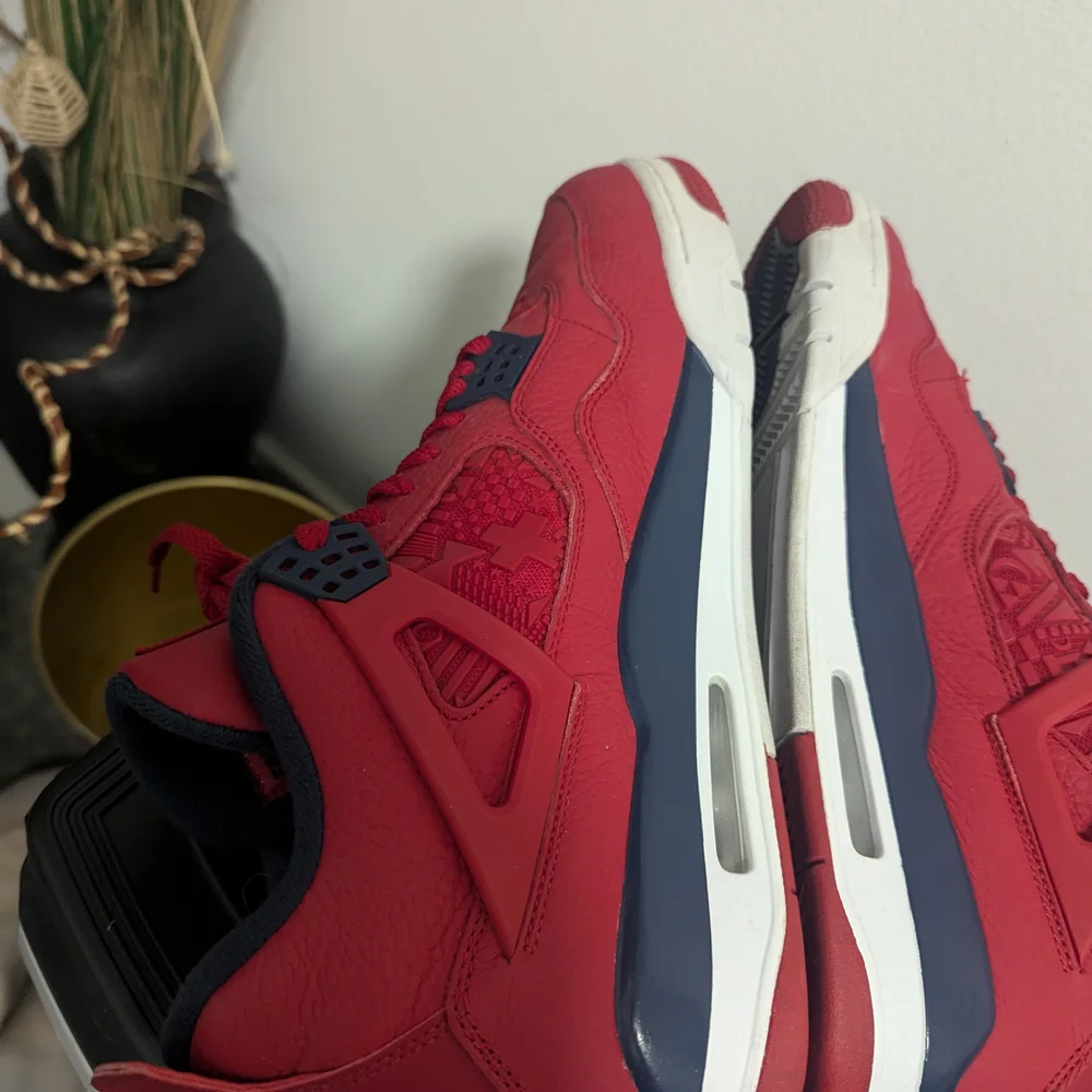 Air Jordan 4 Retro Fiba men's Size 13 Excellent Condition Euro US Cuba Chicago - Picture 10 of 12